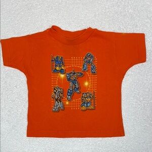 Vintage 90’s Giant brand transformers Orange Graphic T-Shirt made in USA 3t